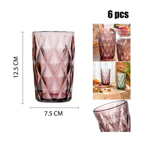 Xianzhu - Vaso Rosa De Vidrio 400Ml