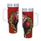 thumbnail image 4 of Jeffy SML: El Rapero Vaso aislado de acero inoxidable con asa, diseño temático, regalo para familia, amigos y fans; incluye pajita y encaja en el portavasos estándar, 40 oz, 4 of 6