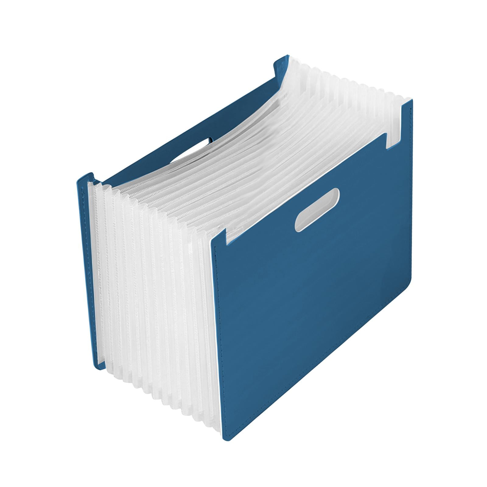 Magideal - Organizador De Archivos En Acordeón, Organizador De Archivos En Expansión, Archivador En Expansión, Archivador, Carpeta De Archivos En Acordeón Para A Azul Profundo