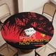 thumbnail image 5 of Apocalypse Now-theme Fitted Round Tablecloths Elastic Edged Table Covers Waterproof Table Cloth for Kitchen Holiday Party Tables Decor 150cm, 5 of 6