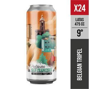 Anfiteatro - Pack X24 San Francisco, 9° (Belgian Tripel) - Cerveza Artesanal Valparaiso - 475 Ml