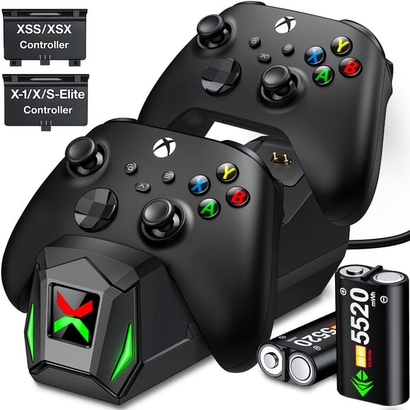 Cargador dual para control de Xbox NealGamefy con 5520 mWh