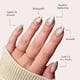 thumbnail image 3 of Press-On Nails, glamnetic, lijado, corto, color almendra, color nude, con detalles dorados, 3 of 6