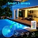 thumbnail image 4 of Luz LED sumergible, paquete de 4 luces LED impermeables con control remoto RGB que cambian de color, decoración para estanques, jarrones, piscinas y acuarios., 4 of 5