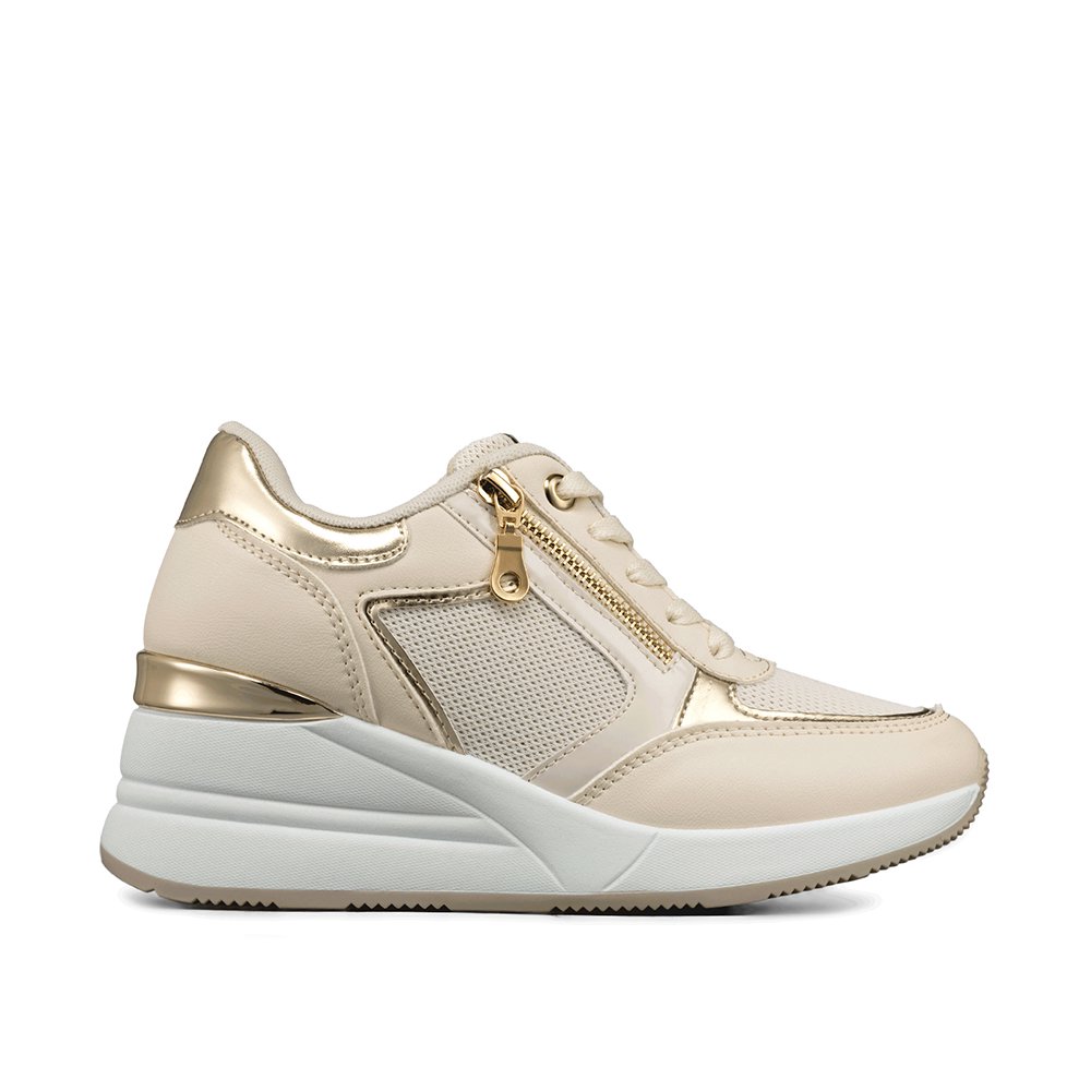 Zapatilla Deportiva Taco Cuña Malla Mujer Weide Jll60