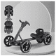 thumbnail image 2 of Carro Go Kart Eléctrico Plegable Liviano Para Niños, 2 of 3
