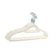 thumbnail image 3 of 10x Perchas De Terciopelo Organizadores De Armario Perchas Para Vaqueros Chaquetas Toallas Blanco, 3 of 3