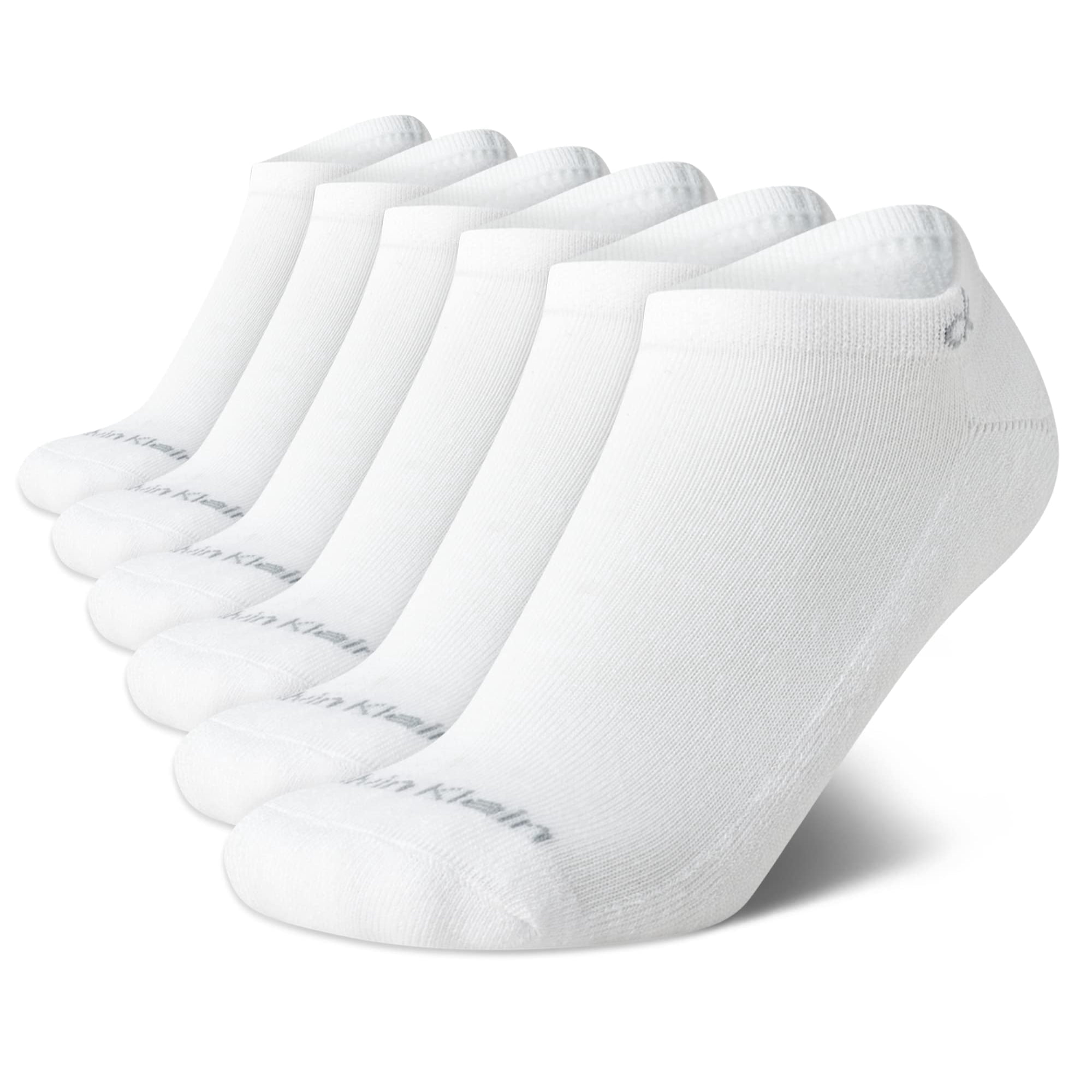 Calcetines Calvin Klein Athletic Cushion No Show Para Mujer De 4 A 10 Años, Color Blanco