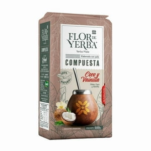 Flor De Yerba Yerba Mate Compuesta Coco Y Vainilla 500 Gr