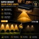 thumbnail image 2 of Luces solares LIANGLOME paquete de 16 unidades impermeables para exteriores, 12 h, 2 of 6
