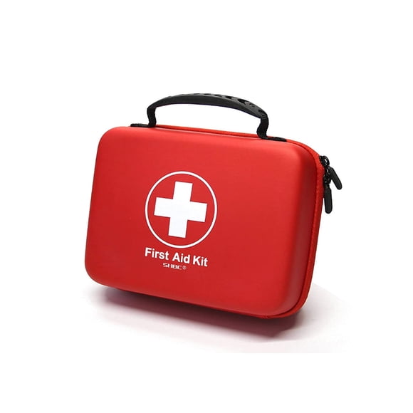 Kit De Primeros Auxilios Compact 228 Piezas Funda Impermeable De Eva Roja