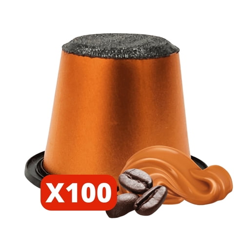 Café Caribe - Caramel Toffee Aromatizado - 100 Cápsulas De Café Compatibles Con Nespresso®
