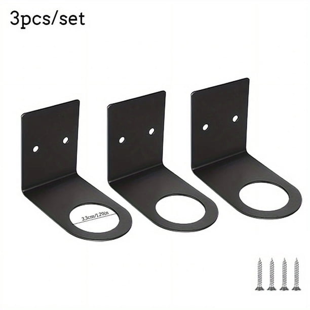 3pcs Shampoo Body Wash Bottle Hanging Rack, Punch Type Stainless Steel Hand Sanitizer Hook, Bathroom Accessories
