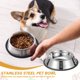 thumbnail image 5 of Cuenco para Perros de Acero Inoxidable Uxcell, Cuenco para Comida y Agua de Perro con Base de Silicona Antideslizante, 5 of 7
