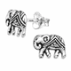 thumbnail image 2 of Pendientes de elefante de plata, 2 of 2