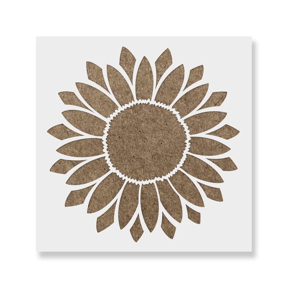 Plantilla de girasol de naturaleza, tamaño pequeño
