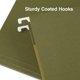thumbnail image 2 of Carpeta colgante con grapas, tamaño carta, color verde estándar, 100 unidades, 2 of 3