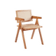 thumbnail image 5 of Silla Chandigarh de Madera con Asiento de Ratán Natural, 5 of 6