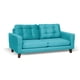 thumbnail image 3 of Sofa Napoles 2C Tela Velvet Turquesa, 3 of 6