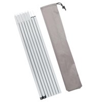 Magideal - De Tienda De , 8 Uds., Barra De Hierro, Accesorios De Repuesto Para Barra De Tienda, Barra De Soporte Para Construcción, Kit Gris Blanco