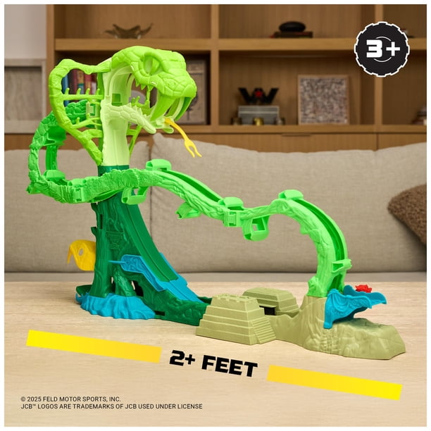 ⭐︎最終⭐︎MonsterJam Mini Cobra's Crazy Escape Playset Monster Jam Mini Jams Escape Loca de la Cobra con Camiones