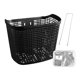 thumbnail image 3 of Cesta Para Bicicleta Con Puntal, Cesta Colgante Para Bicicleta, Para Acampar, Color Negro Y Puntal Largo, 3 of 5