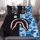 thumbnail image 1 of Bape Shark Camo 3-Piece Bedding Set Warm And Comfortable Soft Duvet Cover Bed Set for Boys Girls Kids Adult Bedroom All Season, 1 of 5