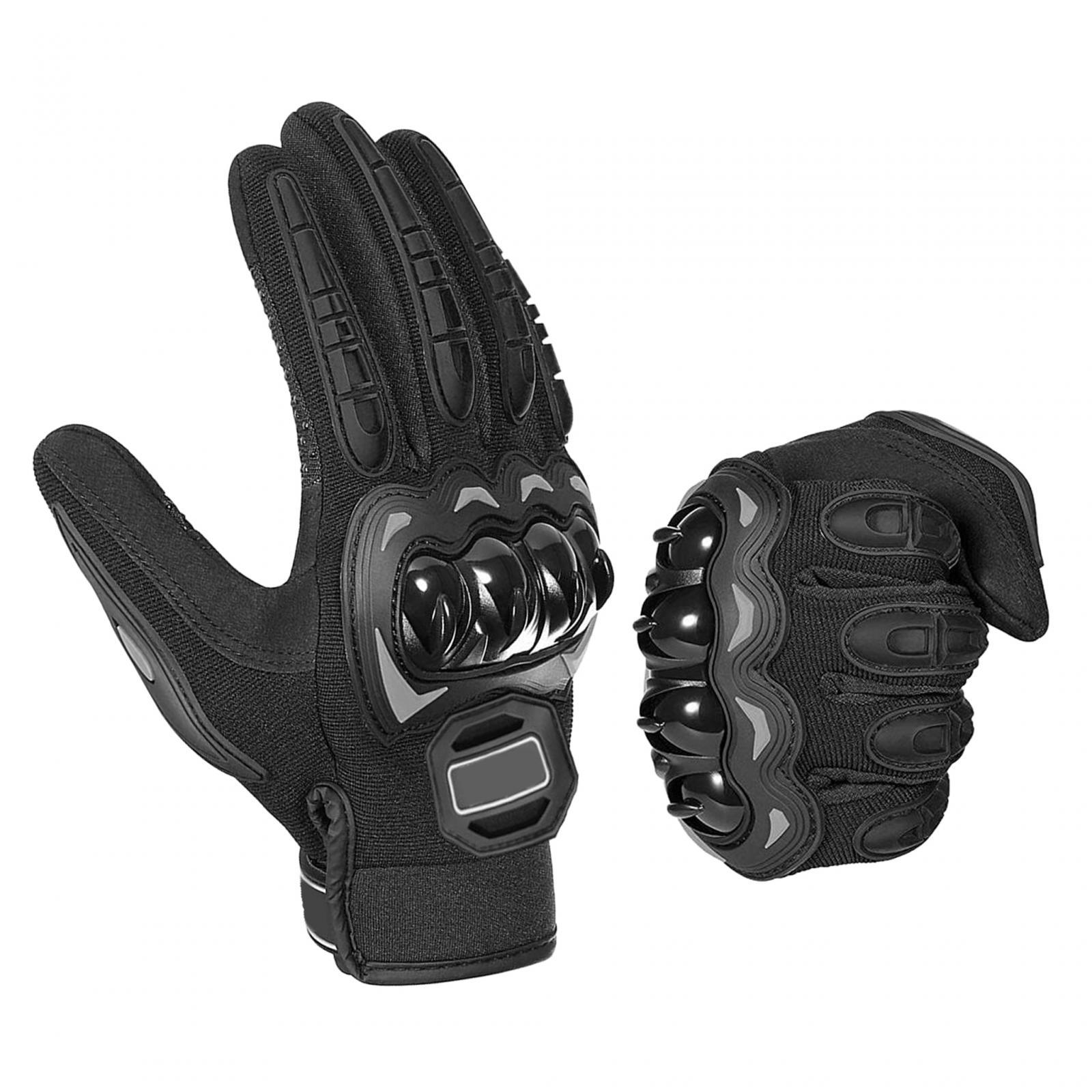 Ioensy - Guantes De Moto Protección De Pantalla Táctil Para Motocross Ciclismo Camping Negro Xxl