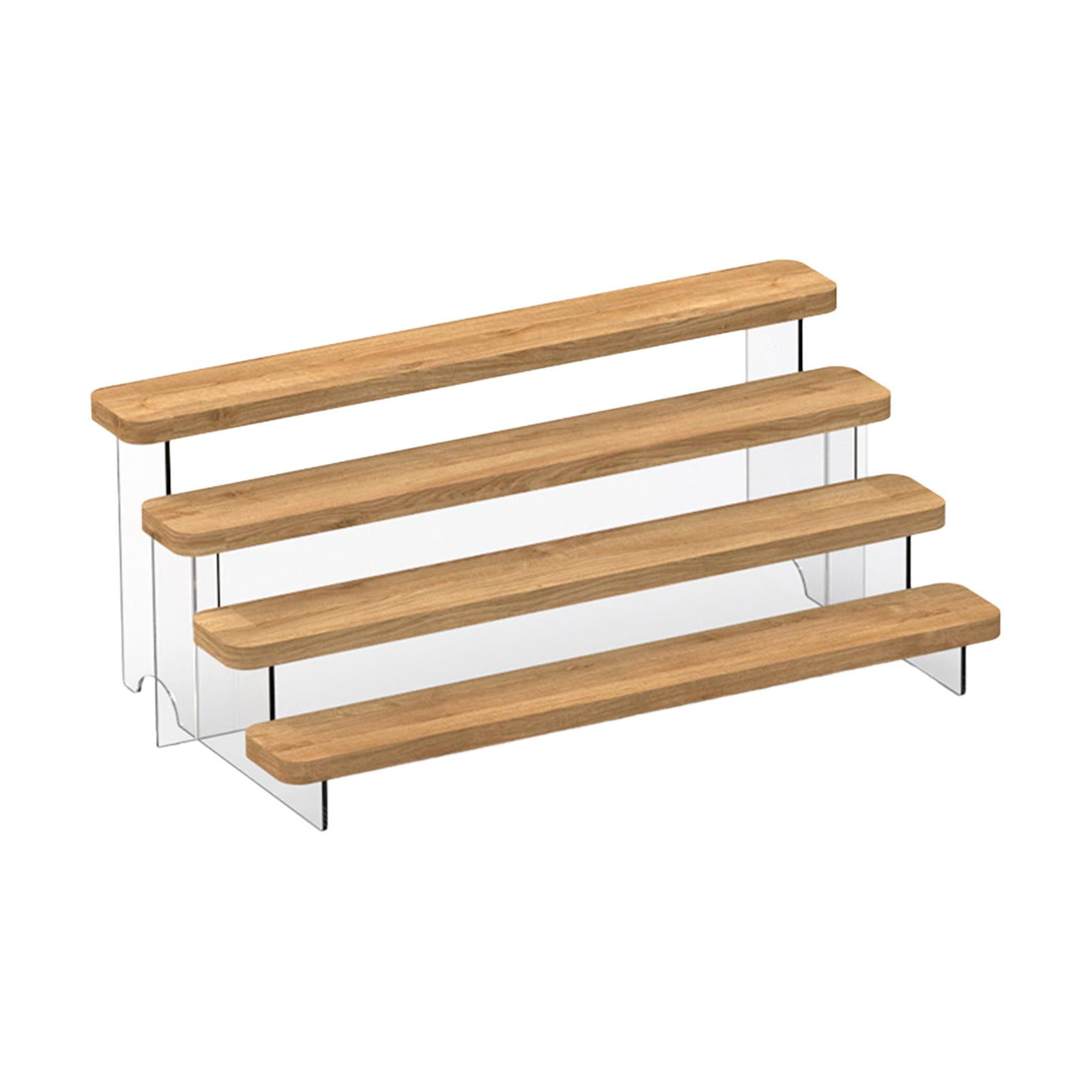 Magideal - Soporte De Exhibición De Madera Para Postres Y Pasteles, Soporte De Almacenamiento De Adornos Para Muñecas, Soporte De Exhibición Acrílico Para Muñeca 30cmx22cmx16cm