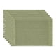 thumbnail image 1 of Juego de 6 Manteles Individuales de Casa de Campo para Decoración de Mesa de Comedor Interior, Lavables, con Flecos, Verde, 45*30cm, 1 of 6