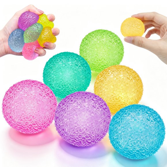 Pelotas antiestrés Niaosiben 6 unidades - 4 cm texturizadas sensoriales