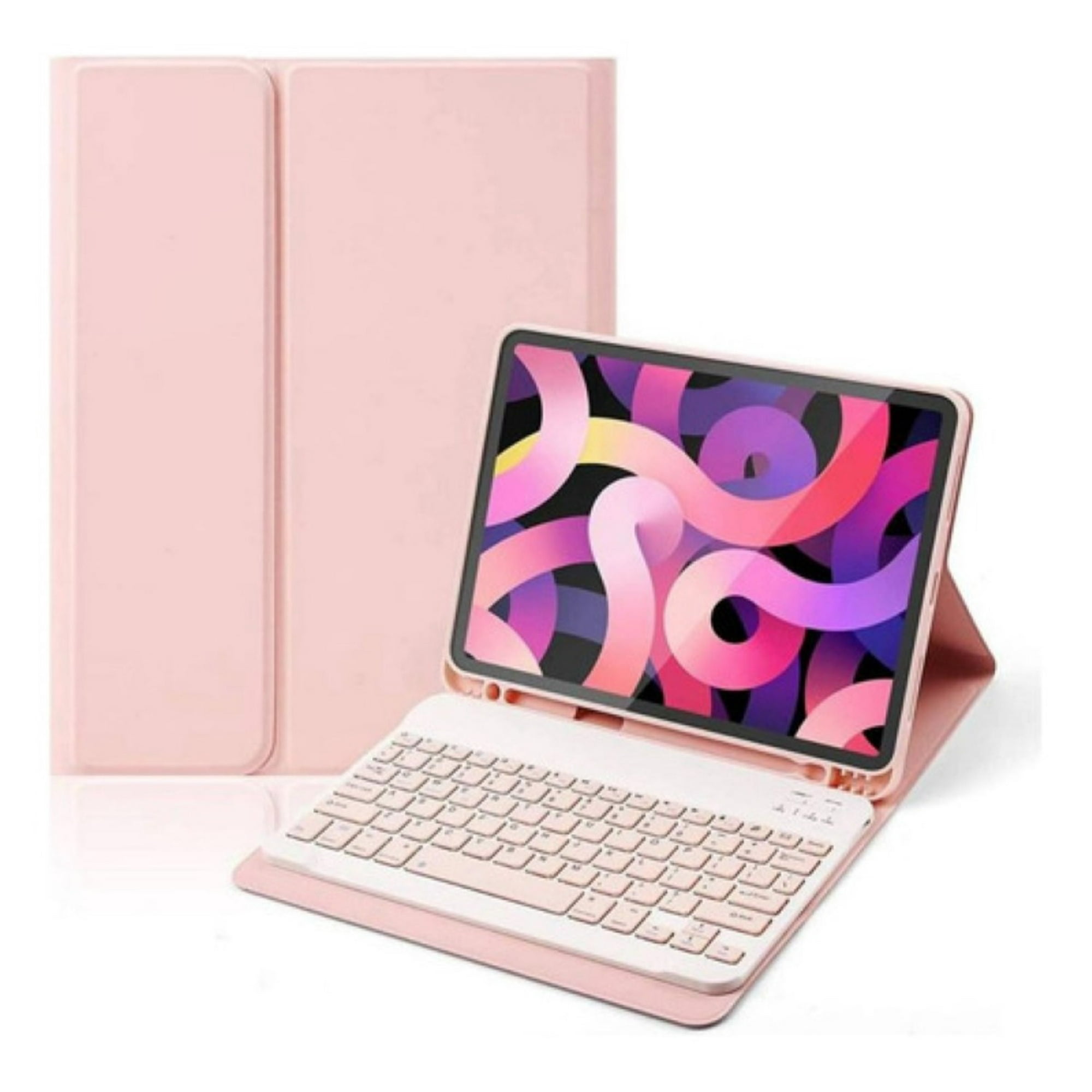 Mar Cases - Funda Con Teclado Rosado Para Ipad Air 4ta/5ta 10.9 Español