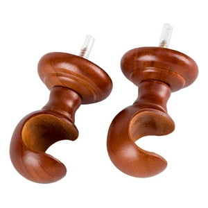 Metalhsa - Pack 2 Unidades Soporte Techo De Madera Chocolate 35 Mm