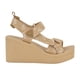 thumbnail image 2 of Sandalia con cuña GUESS DAYSA para mujer con logotipo natural/blanco claro, 2 of 3
