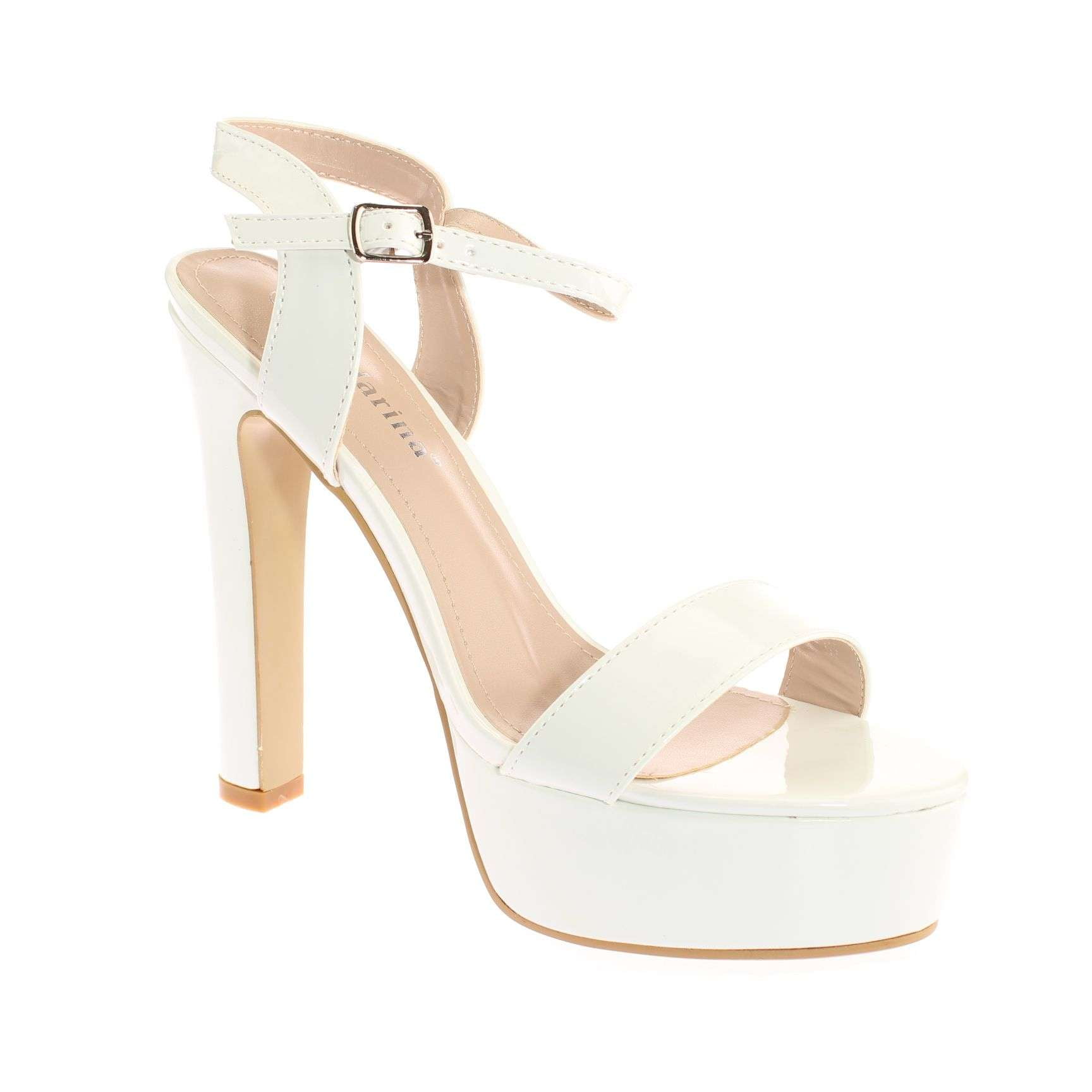 Sandalia Plataforma Blanco Andarina