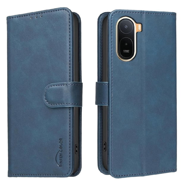 Funda Billetera para Xiaomi Redmi A7 Pro Protección RFID y Soporte Ajustable Azul