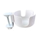 thumbnail image 5 of Portavasos De Escritorio Con Clip Para Mesa, Portavasos Para Botellas De Agua, Estaciones De Trabajo De Playa, Color Blanco, 5 of 5