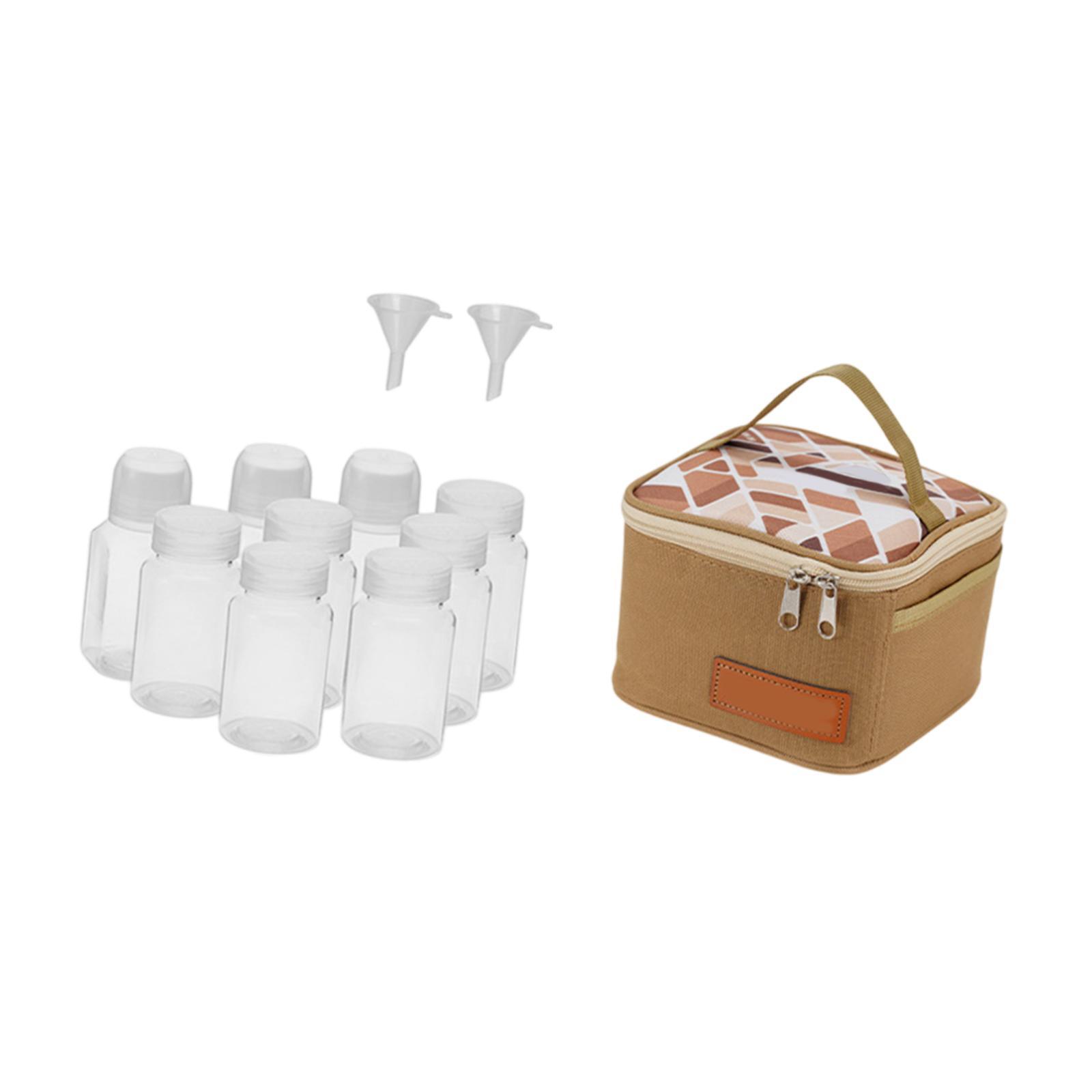 Ioensy - Kit De Especias Para Acampar Con Bolsas De Almacenamiento Jares De Condimentos Para Cocina Interior Caki Al Aire Libre