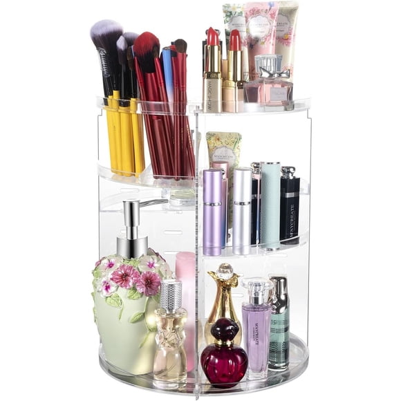 Organizador De Maquillaje Cy03 360° Rotatorio Acrílico