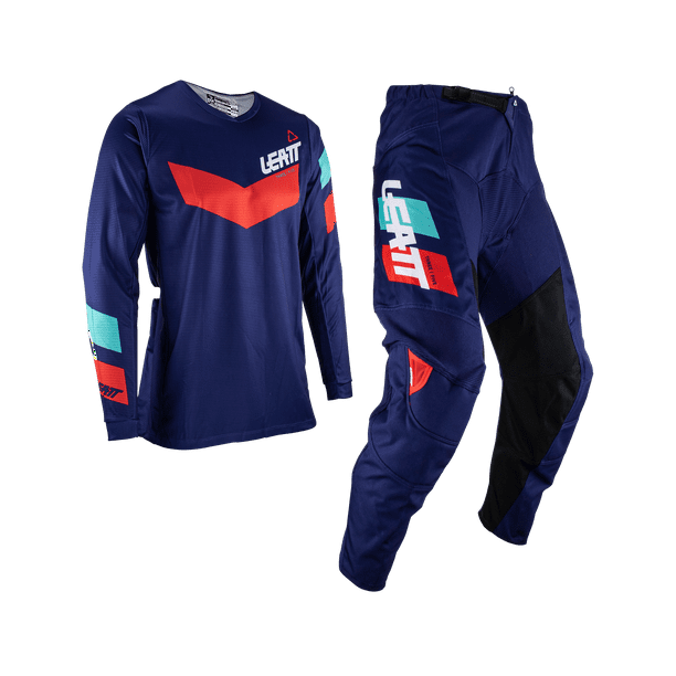 Kit Leatt Moto 3.5 Jersey Con Pantalón Royal 2