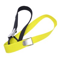 Ioensy - Cinturón De Pesas Para Buceo Con Hebilla Qr, Cinturón De Cintura Para Buceo Y Esnórquel, Amarillo, 1,8 M