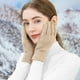 thumbnail image 5 of Guantes de invierno para mujer para clima frío, guantes térmicos con puños para conducir., 5 of 5