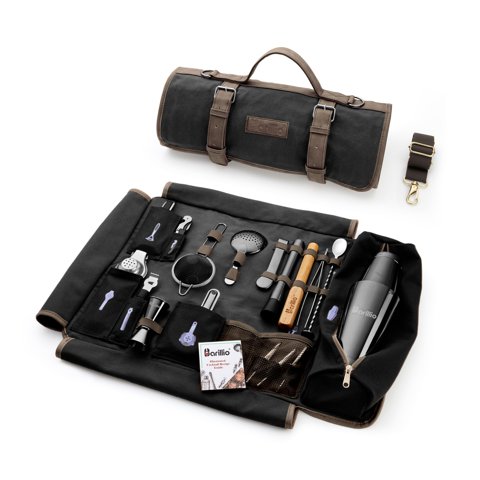 Set Barillio Barillio Con Bolsa Para Coctelera Negra