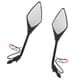 thumbnail image 3 of 2pcs Universal 10mm Motocicleta Vista Trasera Espejos Laterales LED Se?al De Negro, 3 of 5