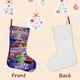 thumbnail image 3 of Intensamente Tema: Calcetines de Navidad, fino lino blanco para colgar en escaleras y chimenea, decoración navideña para el hogar, regalo de Navidad.54cm×38cm, 3 of 5