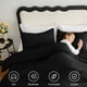 thumbnail image 4 of Juego de edredón CozyLux Black Twin/Twin XL con 1 funda de almohada, 4 of 9
