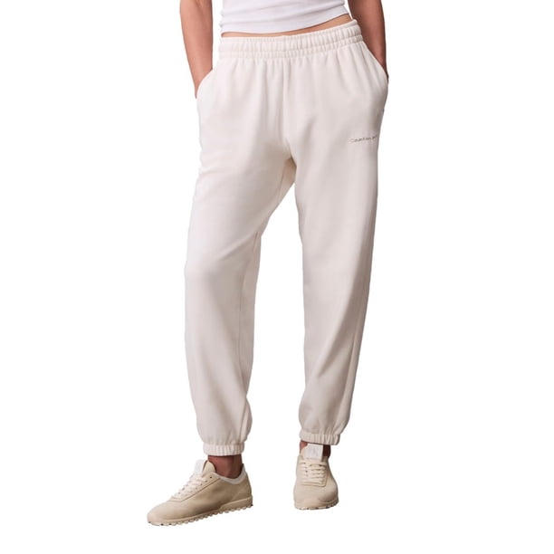 Pantalones deportivos Calvin Klein de algodón para mujer con el logotipo del monograma