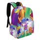 thumbnail image 2 of La Ciudad de Colorforms de Charlie-theme Backpack, Campus style schoolbag Bookbag with Adjustable Shoulder Straps And Large Zip Compartment, Unisex Travel Bags.42x30x15cm, 2 of 6