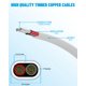 thumbnail image 3 of Cable plano de PVC de 2 conductores, calibre 22, 9 m, WJRZA, 3 of 7