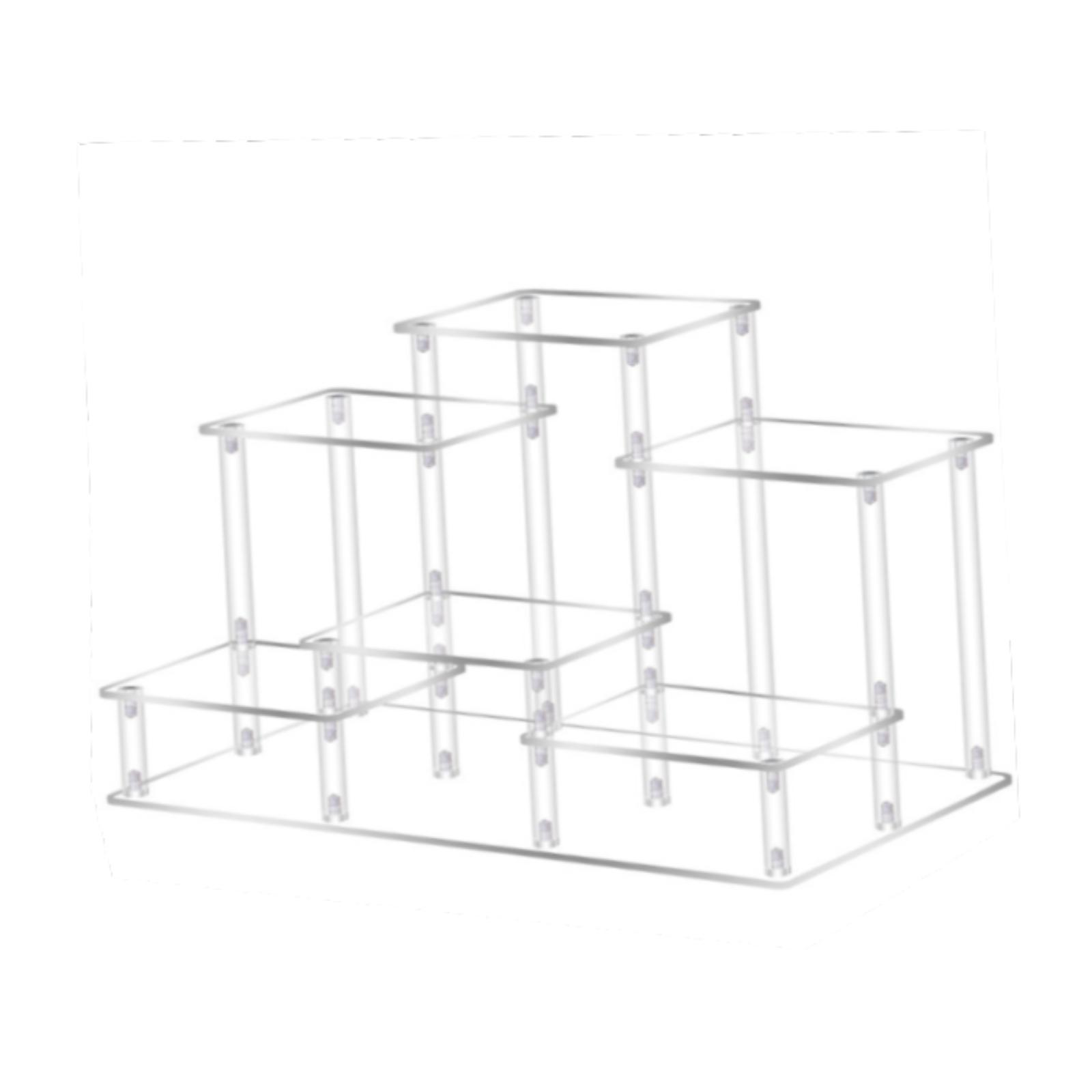 Magideal - Estante De Exhibición Acrílico Soporte De Presentación Organizador De Colecciones Vitrina Para Muñecas De Fácil Ensamblaje Adecuado Para Boutiques Y Pequeño Claro